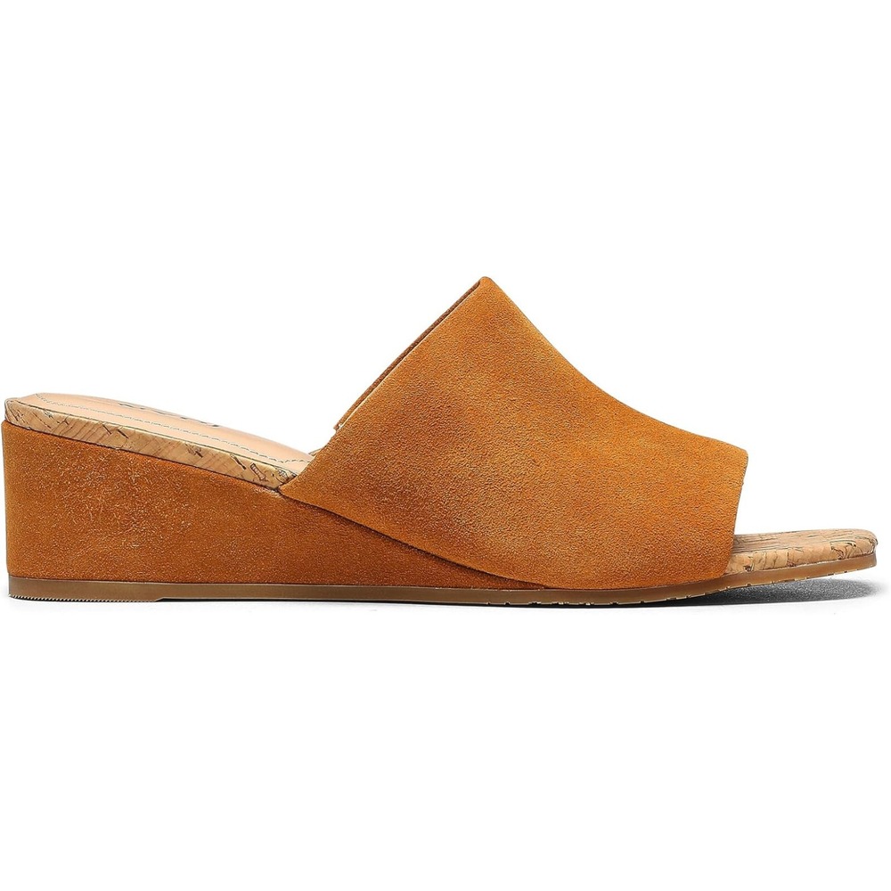 NYDJ Claudine Wedge Heel Mule in Cognac Size 6 NEW IN BOX $99 - Picture 3 of 8